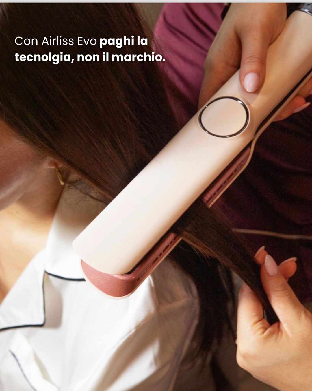 Piastra ad aria AirLiss Evo per capelli bagnati